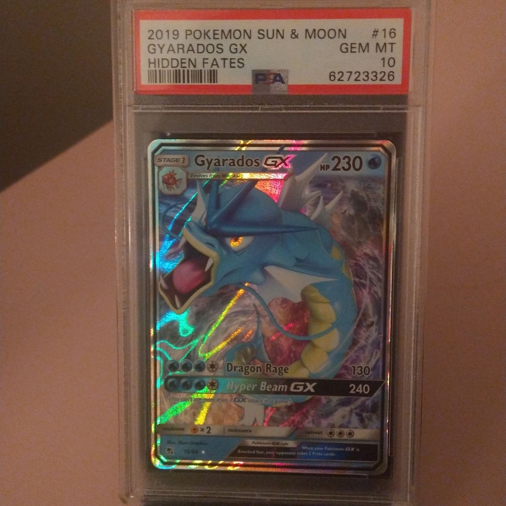 2019 PSA 10 Gyarados GX from fusion strike